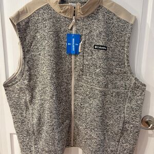Columbia Dark Stone Heather Sweater Weather Vest